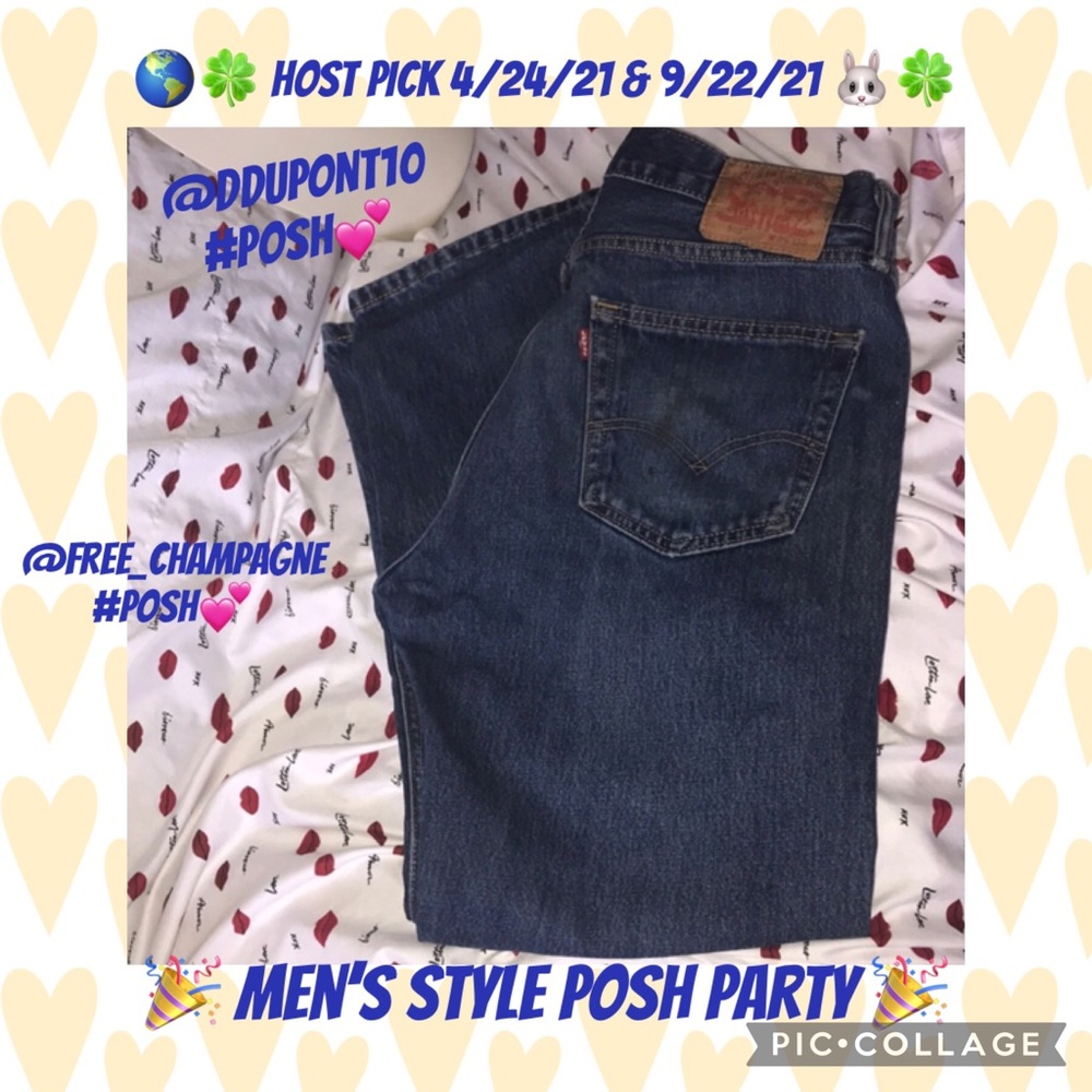 Levi's 505 Red Tag Straight Jeans - Dark Blue 34x30